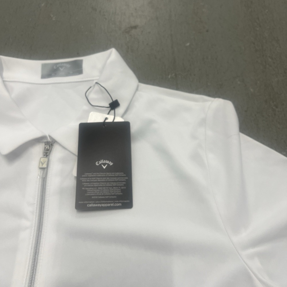 Callaway Opti-Dri Women's White Performance Golf Polo Shirt XS Ladies Premium - Picture 5 of 6